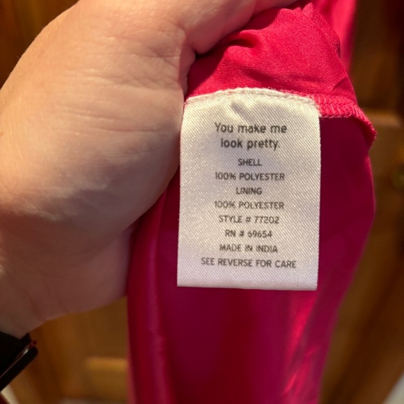 Rahi Cierra Cutout Satin Midi Dress Balloon Sleeves Fuchsia NWT - Picture 5 of 6